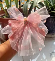 Beautiful Net Hair Bow Clips for Girls
