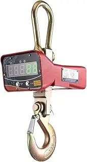 [JAJAJ] Industrial Digital Crane Scale 1000KG / 2200LBS 1Ton Digital Crane Scale with Remote, Industrial Heavy Duty Electronic Hanging Scale, LED Display for Farm,Livestock,Factory,Construction