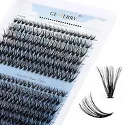 Eyelashes, Single DIY Cluster Eyelashes, 10D, 20D, 30D, 40D, 0.07 D Curl, Individual Eyelash Extensions, Volume Eyelashes at Home Gemerry Eyelashes (8-16 Mix, 30D+40D-0.07D)