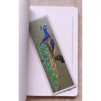 在飛比找蝦皮購物優惠-原創手繪鳥類孔雀書籤6*17.9cm
