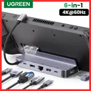 UGREEN Docking Station Steam Deck Dock USB C 3.0 4K@60Hz HDMI & Gigabit Ethernet