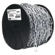 (2)-Campbell #2/0 40 Ft. Zinc-Plated Low-Carbon Steel Coil Chain 0722827