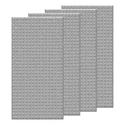 4 PCS Classic 5" x 10" Building Baseplates, Compatible with Major Brands Toy ...