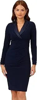 [Adrianna Papell] Women's Jersey Tuxedo Dress