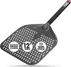 Perforated Pizza Peel 12 Inch for Pizza Oven Outdoor, Pizza Turning Peel - Comme