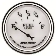 Auto Meter 1216 2-1/16" Fuel Level Gauge - 240Oe To 33Of, Old Tyme White II