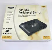 Belkin 4x4 USB Peripheral Switch NEW Sealed Box F1U400 Vintage