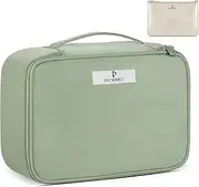 Pocmimut Makeup Bag Cosmetic Bag for Women Cosmetic Travel Makeup Bag Large Travel Toiletry Bag for Girls Make Up Bag Brush Bags Reusable Toiletry Bag