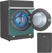MBOOM Washer/Dryer Cover for Front Load, Washing Machine Cover Waterproof, Dustproof -600D Heavy Duty Oxford Washer Covers for Outside, 27x33x39 inch, (Grey)