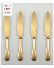 Mepra Set of 4 American Steak Knives with $27 Credit