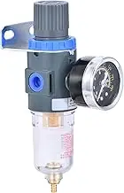 ZHONG AN 1/4"NPT Air Filter Pressure Regulator, Water-Trap Air Tool Compressor Filter with Gauge