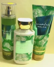 Bath & Body Works "CUCUMBER MELON" mist, body cream & lotion