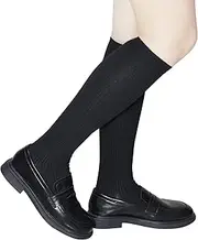 [BEAR MUM] Big Girls' School Uniform Knee-High Socks