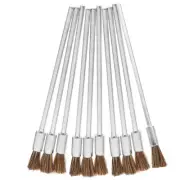10 Pcs Extended Rod Brush Wire for Drill Attachment Metal Cleaning