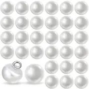 30 PCS Pearl Buttons for Clothes 10 mm Buttons for Sewing, Round Pearl Buttons
