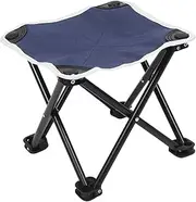 Portable Folding Camping Stool: Comfortable Outdoor Seat for Fishing Hiking and Hunting Durable Metal and Oxford Fabric Easy to Carry and Store