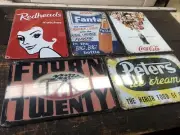 Milk Bar Theme Repro Signs Redheads Fanta Coke Peters Four’n Twenty x 5 Lot 1