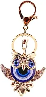 [Beavorty] Evil Eye Owl Key Backpack Keyring Holder Lightweight and Durable Key Hanging Decoration Craftsmanship