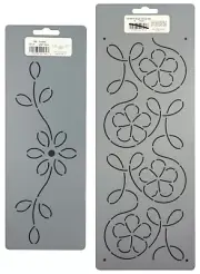 Flower Quilting Stencils Simple Floral Quilt Patterns Border 2 Quilters Stencil