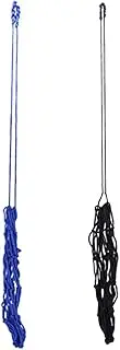 AIMALL 2PCS Football Kick Training Net Bag, Durable Nylon Soccer Ball Bounce Net, Suitable for Children, Youth, and Adults, Blue and Black, 31.5 Inches Long