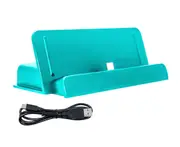 Portable Charger Station Battery Charger Case Game Host Game Charger with Stand for Switch Lite-Blue