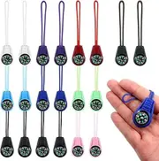 Mini Compass, Button Compass Small Multi-Color Outdoor Camping Hiking Pocket Compasses Paracord Hiking Survival Small Compasses