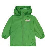 [Mini Rodini] Mini Rodini Airplane printed windbreaker jacket M 12/18 green