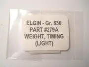 ELGIN 830 Genuine Factory Watch Replacement PART #279A - LIGHT TIMING WEIGHT