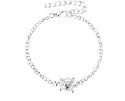 [LAXTO] Bracelet，Bracelets，Bangles，Morse Code S925 Sterling Silver Beads on Silk Cord Inspirational Jewelry Graduation Gifts for Women (15)