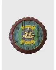Kare Design Vintage Style Coffee Wall Clock Unisex Gold