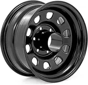 Rough Country Daytona Steel Wheel (16x8 / 5x5.5 / 5x139.7) -RC51-6885 Gloss Black Painted and Center Cap is Not Included (16 x 8. inches /5 x 16 mm, -12 mm Offset)