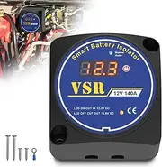 Dual Battery Isolator 12V 140Amp Manual and Auto Modes Voltage Sensitive Relay VSR Compatible with RV Marine Car Vehicle Truck Caravan Off-Road Camper Yacht ATV UTV, Not Fit for Lithium Batteries