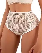 [Banamic] Women Underwear Lace Cheeky Panties High Waist Bikini Sexy Hipster Briefs