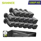 SANNCE 1080P CCTV Security Camera System Night Vision 16CH DVR Home Surveillance