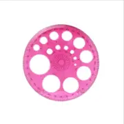 13PC/lot New Tool 360 Degrees 11.5 cm Diameter Circular Template Ruler On a Patchwork Foot Sewing Tool Rulers