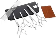 Pet Hairdressing Tools Kit Dog Grooming Scissors Long-lasting 2-in-1 Set Safe for Pets Stainless Steel Easy to Use