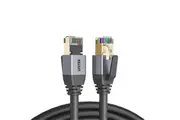 UNITEK 20M CAT8 Black SSTP 26AWG Ethernet Patch Lead in PVC Jacket. Supports 40