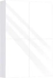 230gsm Cover Cardstock Paper, 85 Lb Heavy Card Stock for Printer 8-1/2" x 11" Laser/Inkjet Postcards 4 Per Page, (4-1/4" x 5-1/2" Each Card | White, 200 Cards)