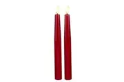 Maxwell & Williams: Let's Get Lit LED Flameless Taper Candle Set of 2 - Cherry (24cm)