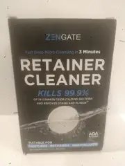 Zengate RETAINER CLEANER Fast Deep Cleansing Dentures,Retainers....-120 tablets