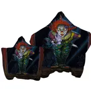 Cool Art Scary Surprise Clown Towel with Hood