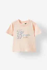 [Cotton On Kids] Cotton On Kids - Elton John Short Sleeve Graphic Print Tee - Lcn bra pink pearl/elton john - tiny dancer 18-24M LCN BRA PINK PEARL/ELTON JOHN - TINY DANCER