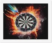 NHYDSPQ DIY Digital Painting,Dart Board Print Paint by Numbers,adult Digital Oil Painting Sets,DIY Paint by Numbers for Beginners
