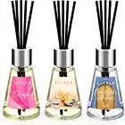 "3-Pack Reed Diffuser Set – Escape, Vanilla & Moroccan Amber Scents for Home, Of