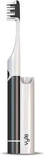 Vyte Electric Toothbrush | Aluminum | Battery Powered | For Men, Women, Kids, Starter Set (GRAPHITE)