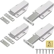 Magnetic Touch Latch Jiayi Cabinet Push Latches for Large Door Heavy Duty Push to Open Latch for RV Drawer Magnet Catch Cabinet Magnet Push Release Latch for Kitchen Cupboard Closet Door Closing
