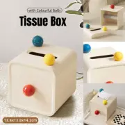 Colourful Tissue Box Square Living Room Coffee Table Desktop Roll Holder Case