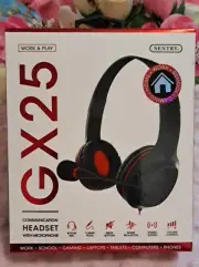 Headset with Microphone GX25 Sentry Work School Gaming Laptop Tablet Computer &