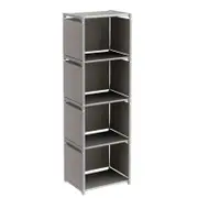 Metal Bookshelf Storage Rack for Home & Office (4-Tier)
