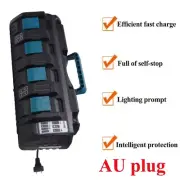 DC18SF 4-Port 14.4V 18V 4X 3A Lithium Battery Charger Makita BL1820 BL18 X4V6